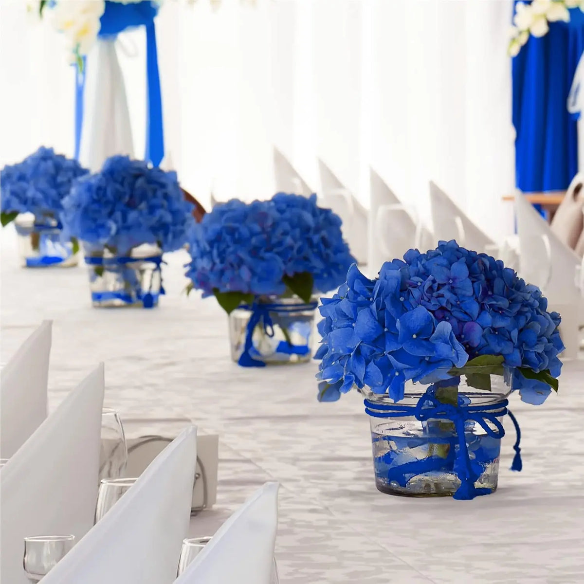 Silk Hydrangea Artificial Flowers for Wedding & Home Décor Artificial Silk Flowers Babs