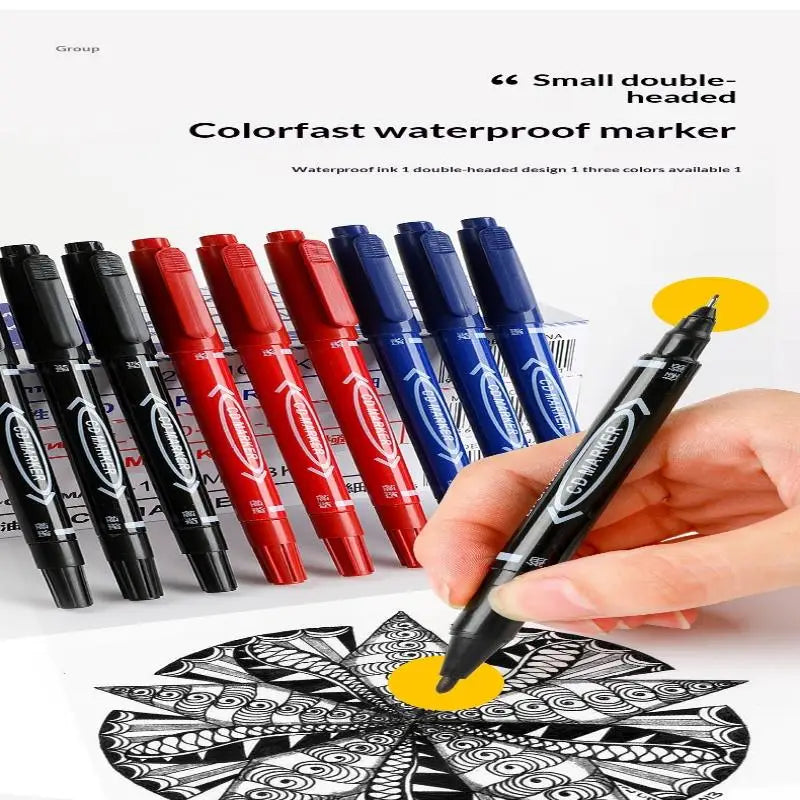 10Pcs Double-Tip Permanent Paint Markers – Multi-Surface Art Set Paint Marker Set Babs