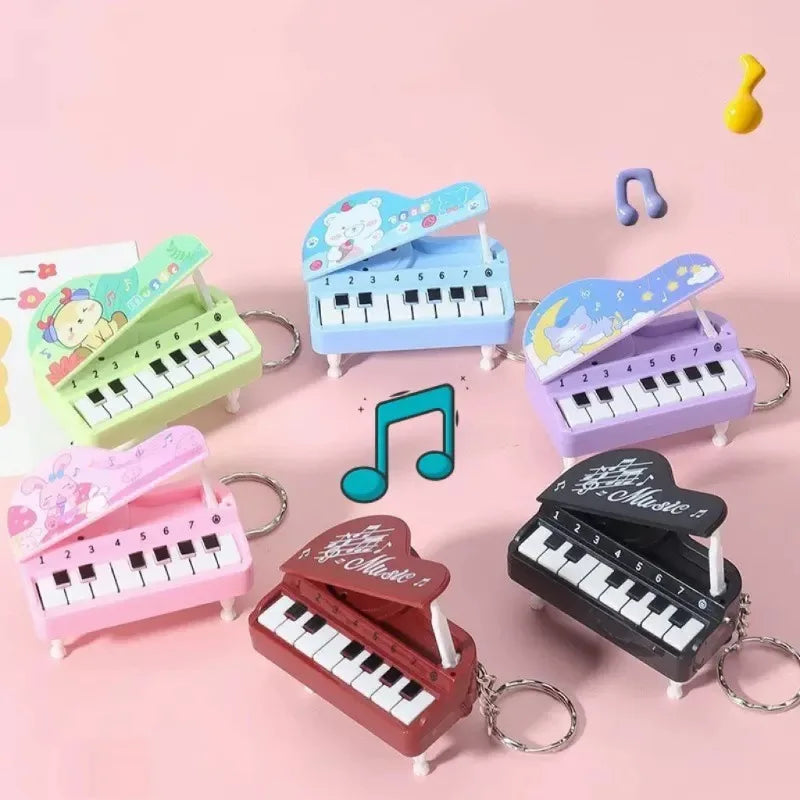 Mini Piano Keychain Music Toy – Fun Colorful Bag Pendant Gift Mini Music Toy Babs