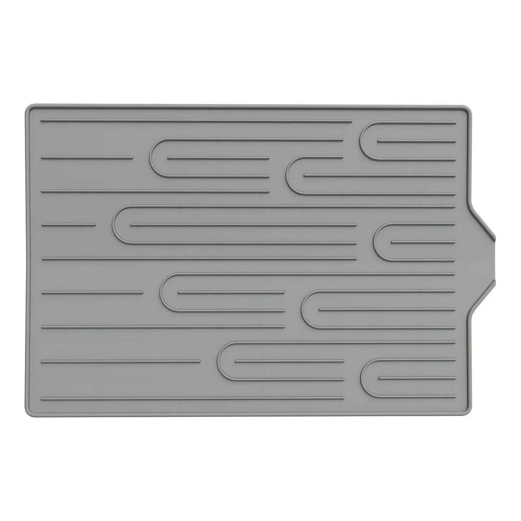 Silicone Dish Drying Mat – Heat-Resistant & Non-Slip Dish Drying Mat Babs Grey L