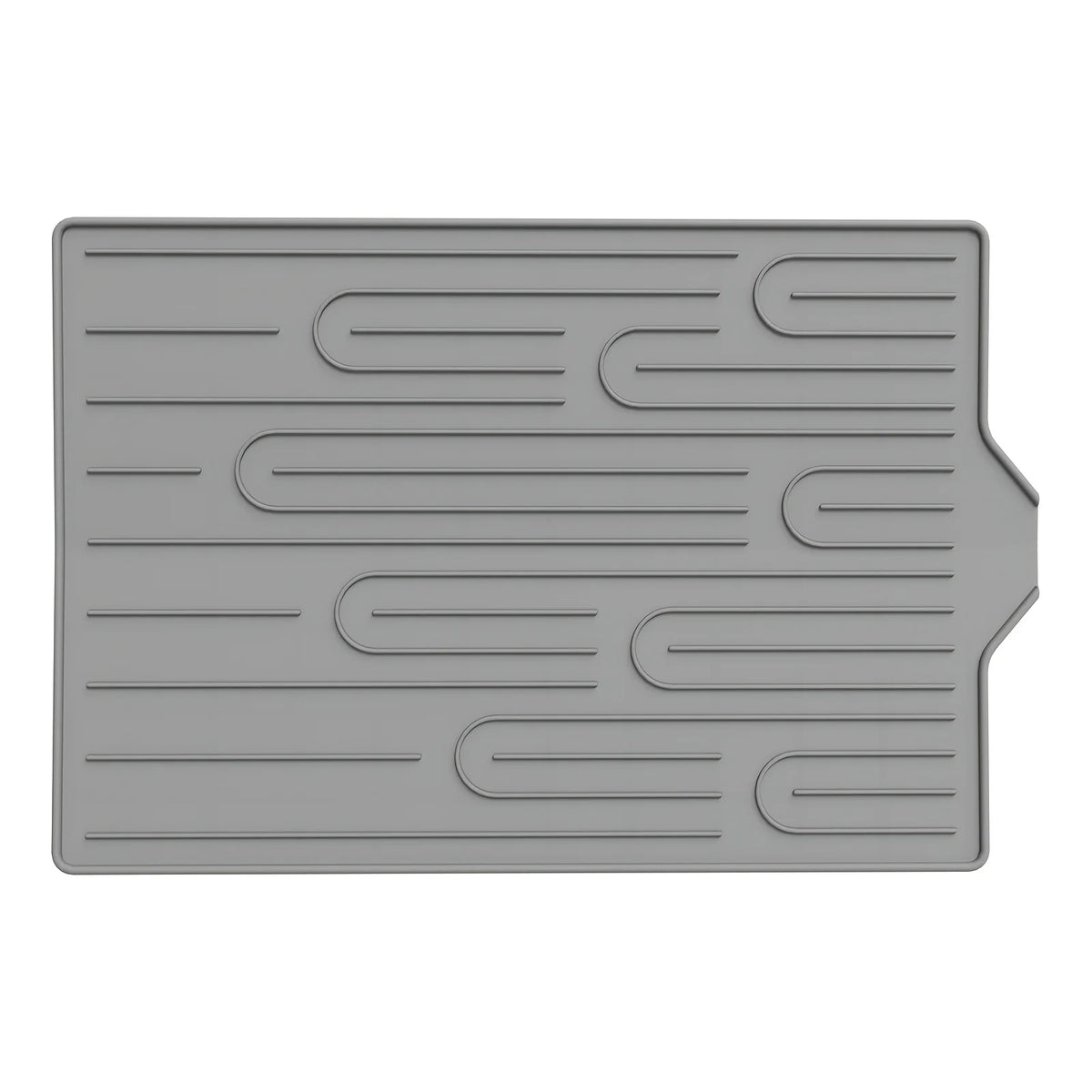 Silicone Dish Drying Mat – Heat-Resistant & Non-Slip Dish Drying Mat Babs Grey L