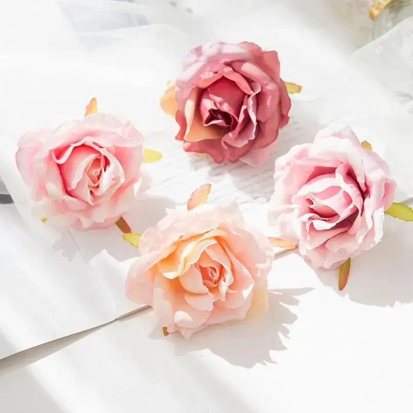 50/100Pcs UV Protected Silk Rose Artificial Flowers – Wedding & Décor Artificial Silk Flowers Babs