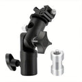 Flash Hot Shoe Umbrella Holder Swivel Bracket for DSLR Flash Bracket Mount Babs 1pc