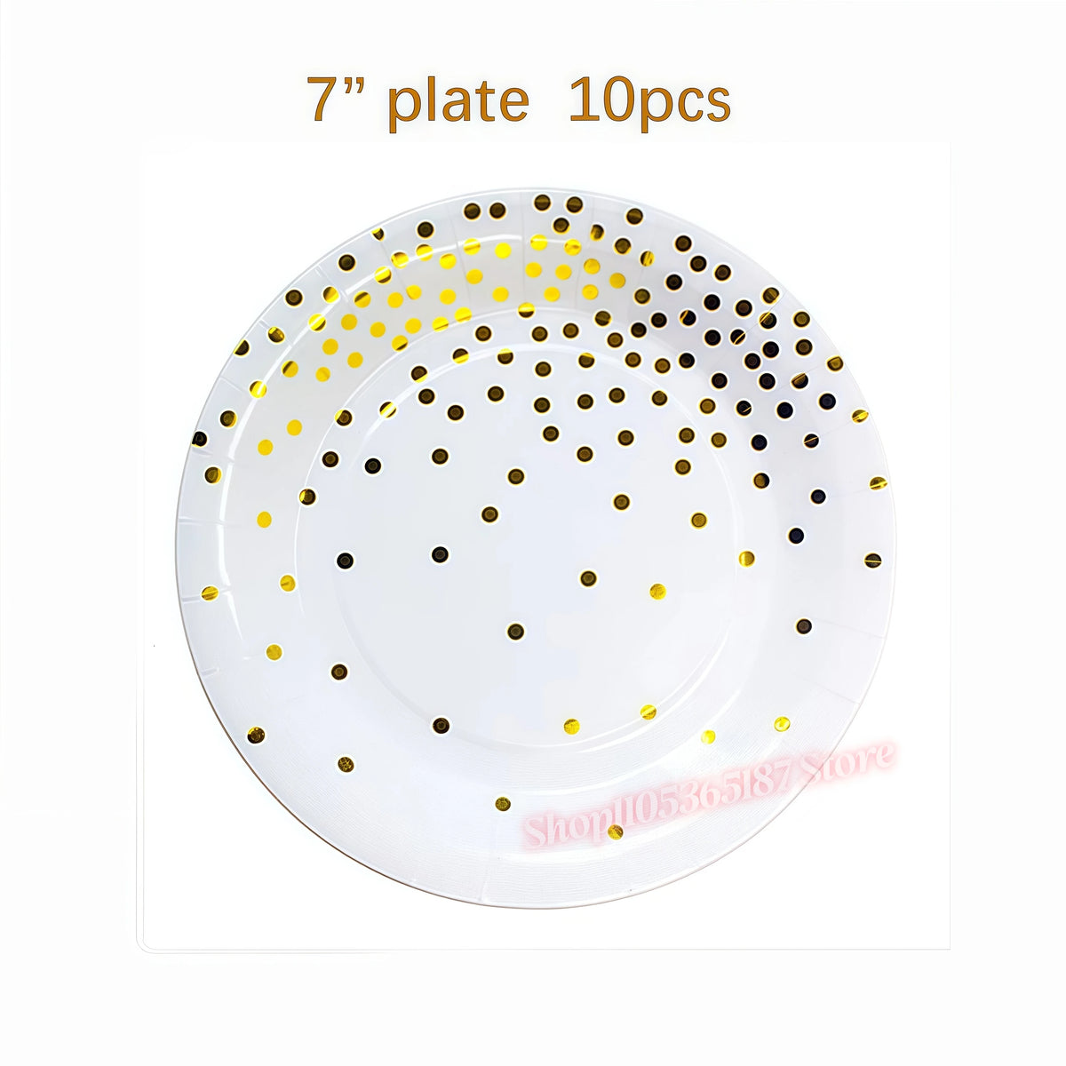 Rose Gold Dark Blue Party Tableware – Cups, Plates & Napkins Set Party Tableware Set Babs 10pcs 7inch plate 1 others