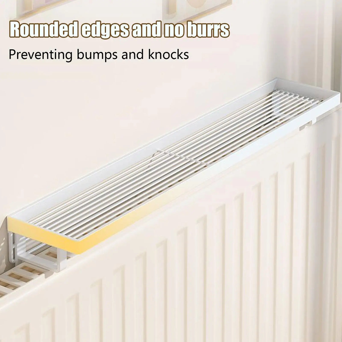 No-Drill Iron Radiator Topper Shelf – Heat-Resistant Organizer Radiator Topper Shelf Babs