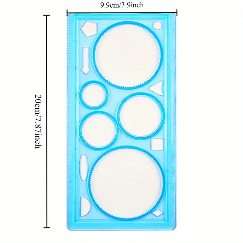 DIY Drawing Ruler Kit – Plastic Measuring Tool for Artists Drawing Ruler Kit Babs