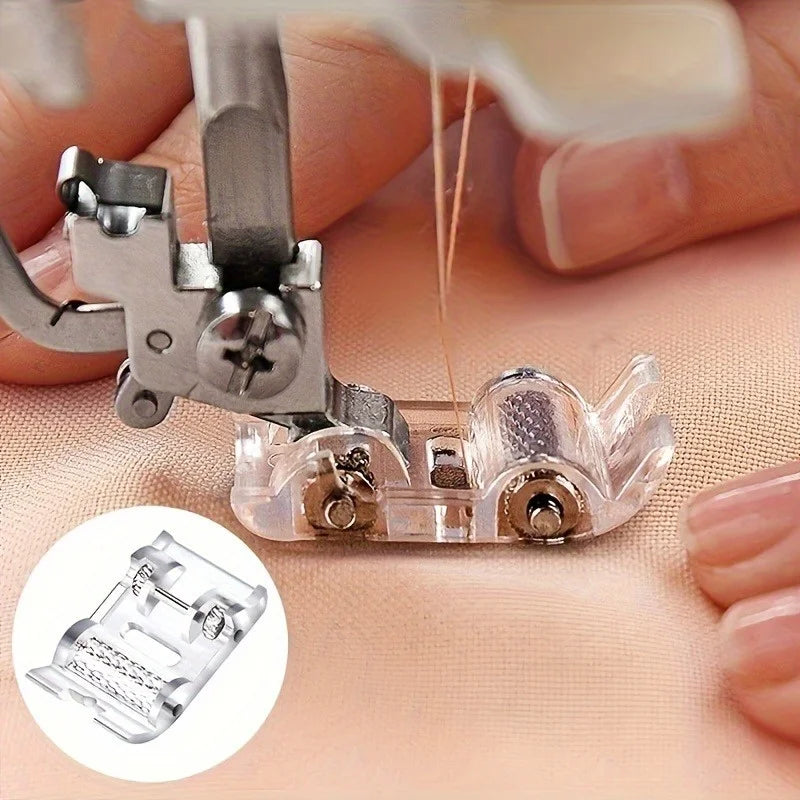 2pcs Plastic Leather Roller Presser Foot for Sewing Machines Sewing Presser Foot Babs
