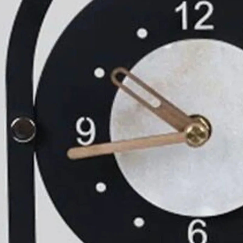 Metal Desk Clock – Modern Silent Quartz Tabletop Clock Decorative Desk Clock Babs