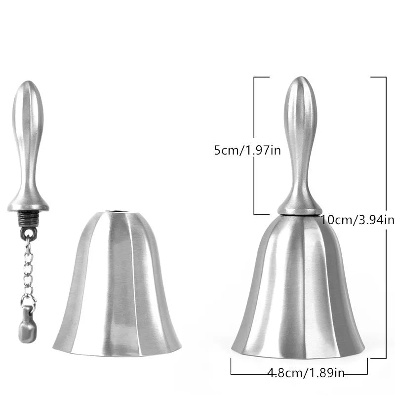 Vintage Hand Call Bell Gold Silver – Wedding, Hotel & Desk Bell Decorative Hand Bell Babs