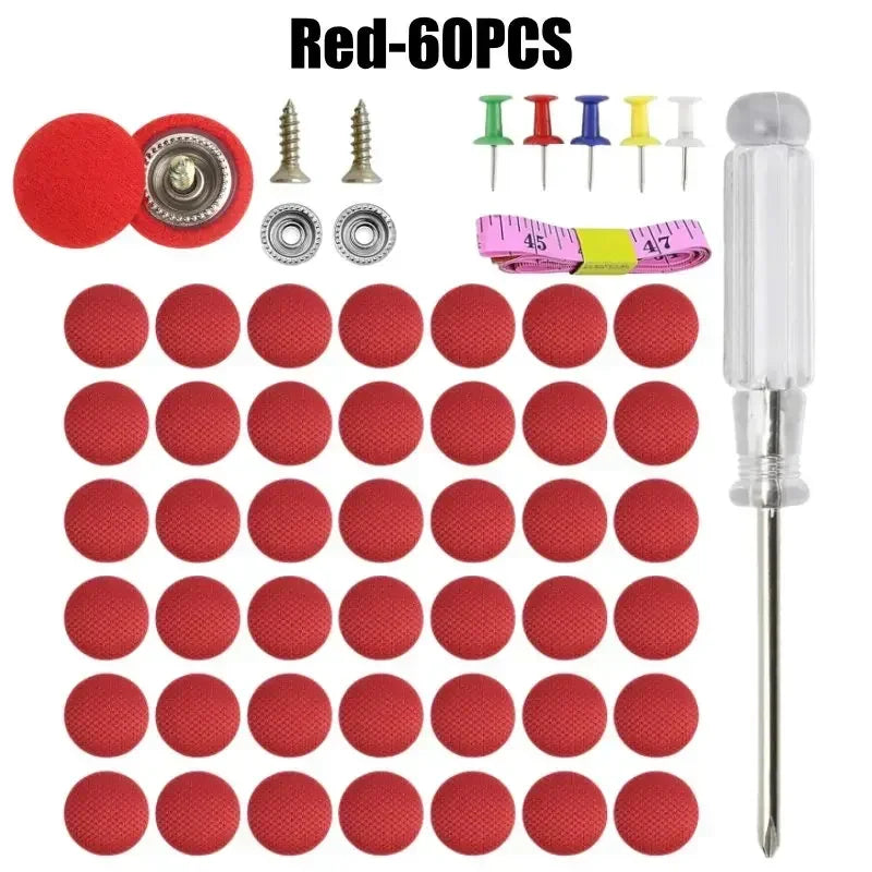 Car Headliner Repair Fastener Buckle – Ceiling Fabric Fix Clips Headliner Repair Clip Babs Red-60PCS