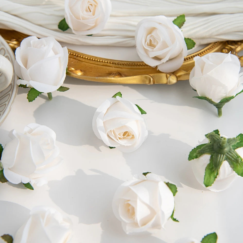 Silk Rose Heads – Artificial Flowers for Wedding & Home Decor Artificial Silk Flowers Babs color6 100 pcs