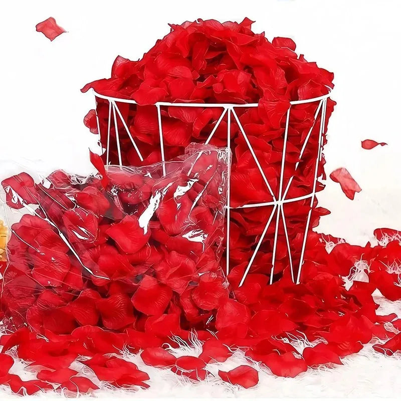 500/1000 Pcs Silk Rose Petals – Wedding & Party Decoration Artificial Flower Petals Babs