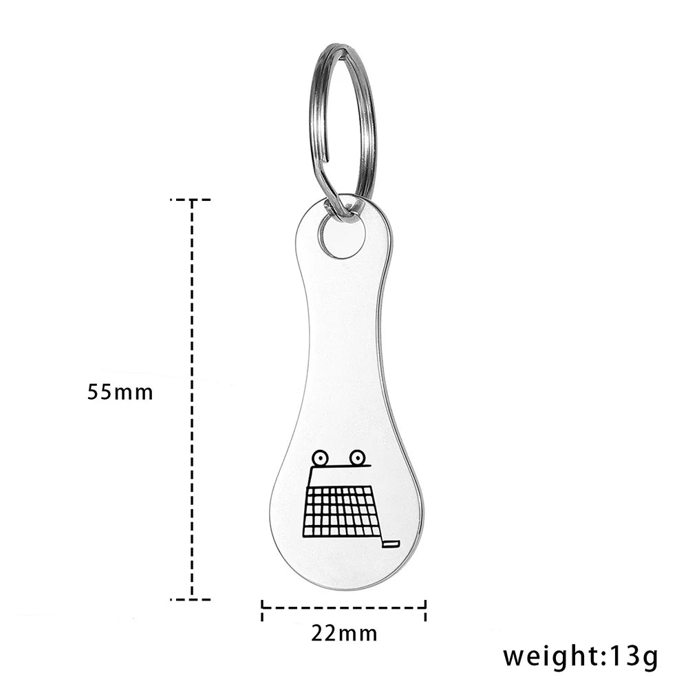 2Pcs Stainless Steel Shopping Cart Token Keychain | Trolley Coin Shopping Cart Token Keychain Babs