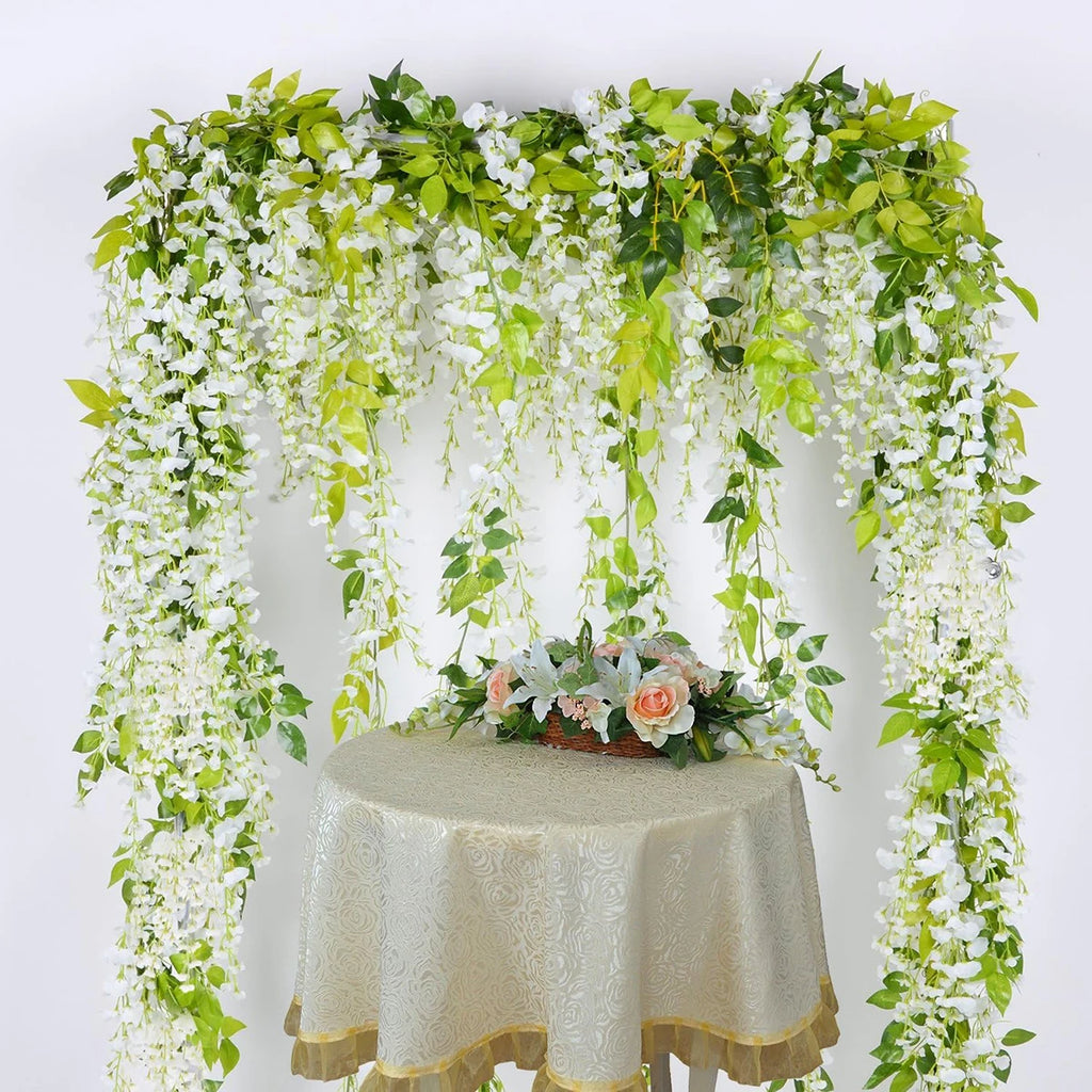 2M Artificial Hydrangea Leaf Vine for Wedding & Home Décor Artificial Leaf Vine Babs