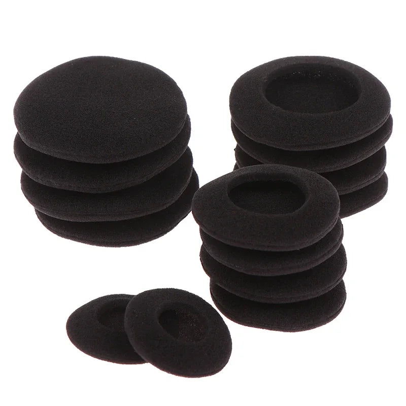 10-Pack Foam Ear Pads Cushions for Earhook Headphones 3.5–6cm Headphone Ear Pads Babs