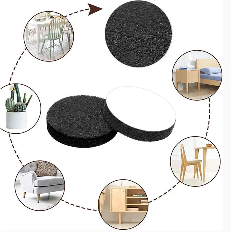 300 Pcs Self-Adhesive Felt Furniture Pads – Floor Protection Furniture Floor Pads Babs