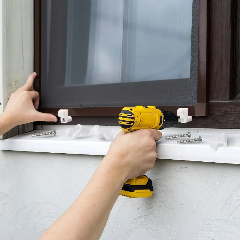 Plastic Window Screen Clips for Mosquito Net – Easy Fixing Clamps Window Screen Clips Babs