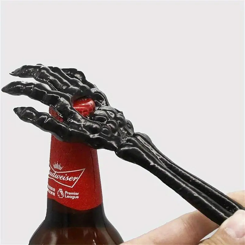 Skeleton Hand Bottle Opener – Black Cast Iron Bar Gift Bottle Opener Babs