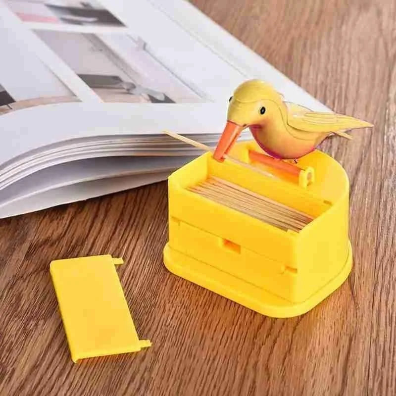 Bird Automatic Toothpick Dispenser – Cute Kitchen Décor Toothpick Dispenser Babs