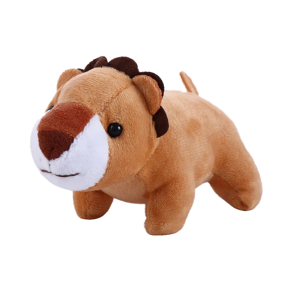 Jungle Animal Plush Keychain – Elephant & Tiger Stuffed Plush Keychain Babs Lion 14cm