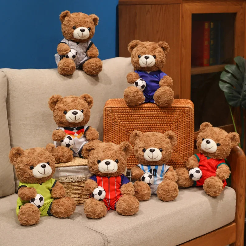 Soccer Fan Teddy Bear Plush Toy – Football Gift & Memorabilia Stuffed Plush Toy Babs