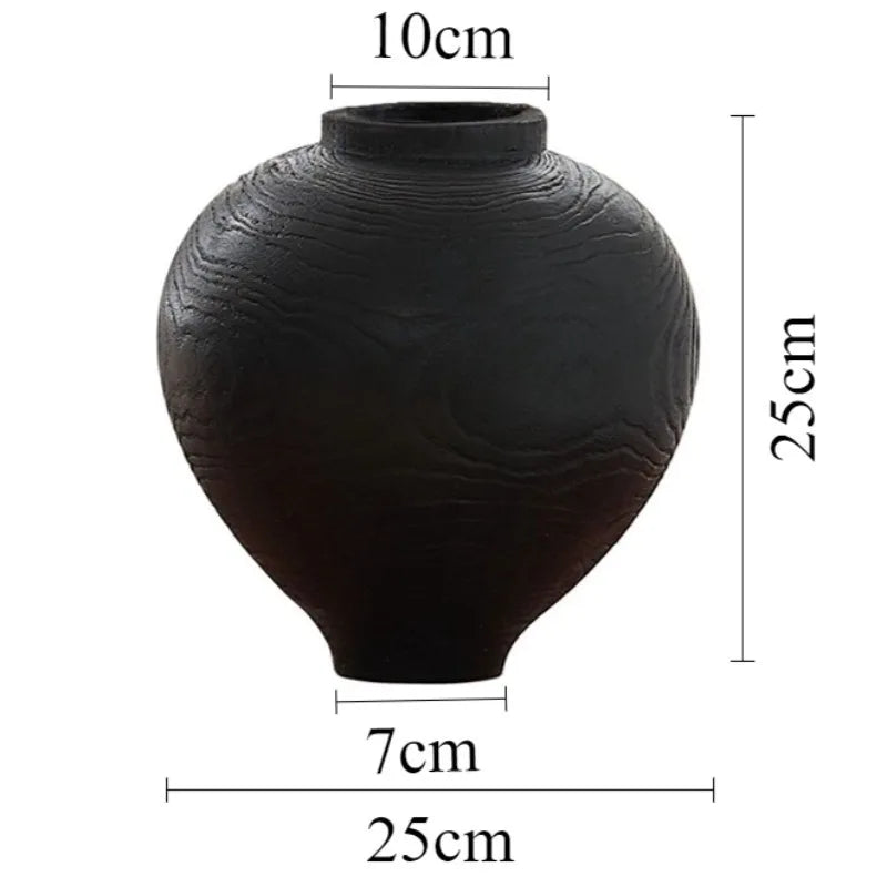Wooden Decorative Vase – Luxury Aesthetic Flower Bottle for Home Decorative Vase Babs