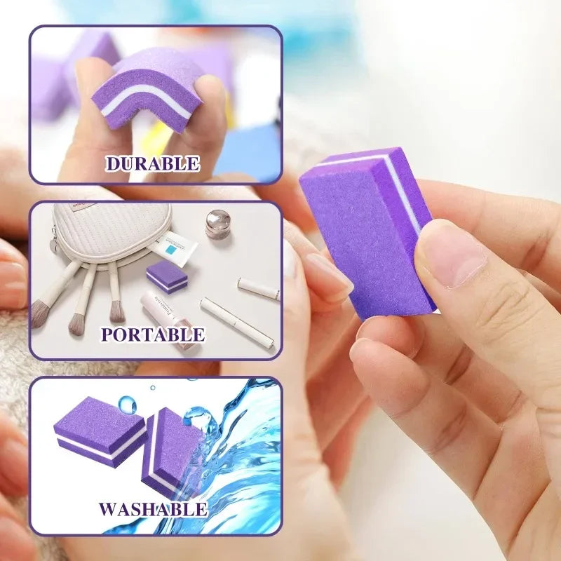 50pcs Mini Nail Files Buffer Set – Manicure & Pedicure Sanding Blocks Nail Buffer Set Babs