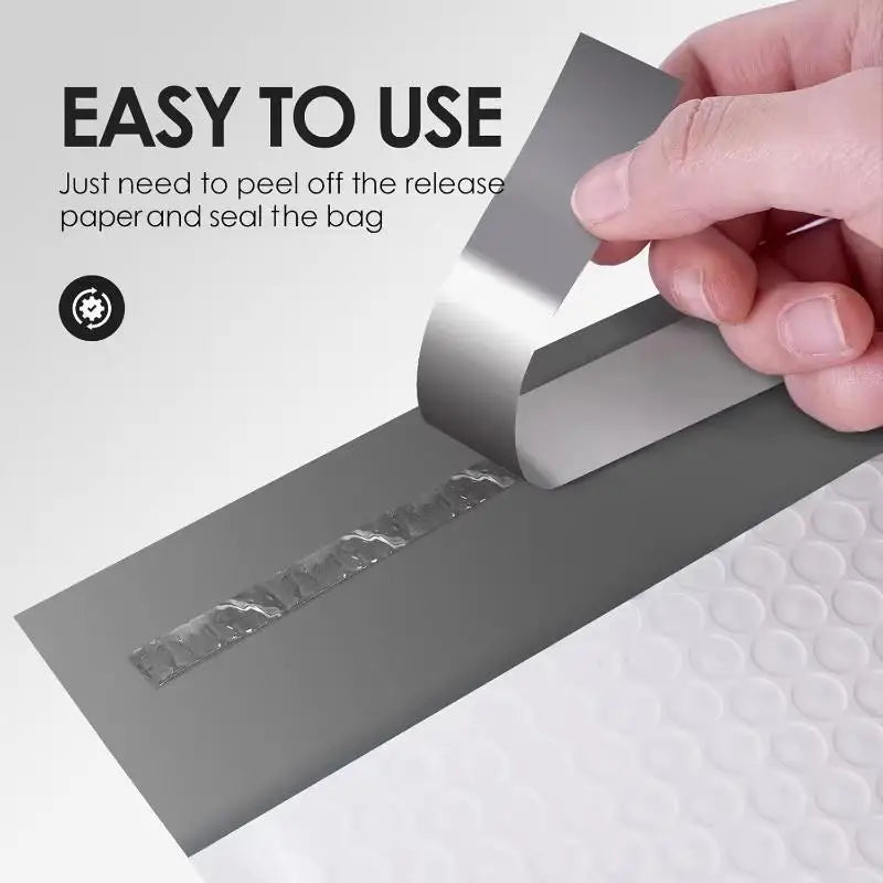 10-Pack White Self-Sealing Bubble Mailers | Waterproof Shipping Bags Bubble Mailers Babs