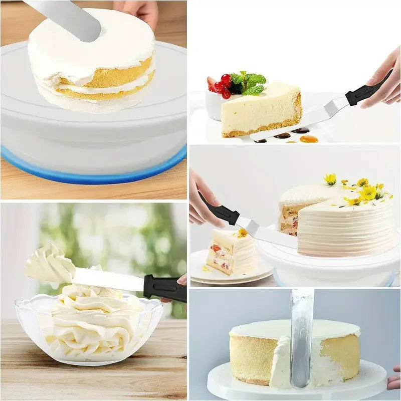24-Piece Cake Decorating Set – Turntable, Piping Tips & Tools Cake Decorating Set Babs