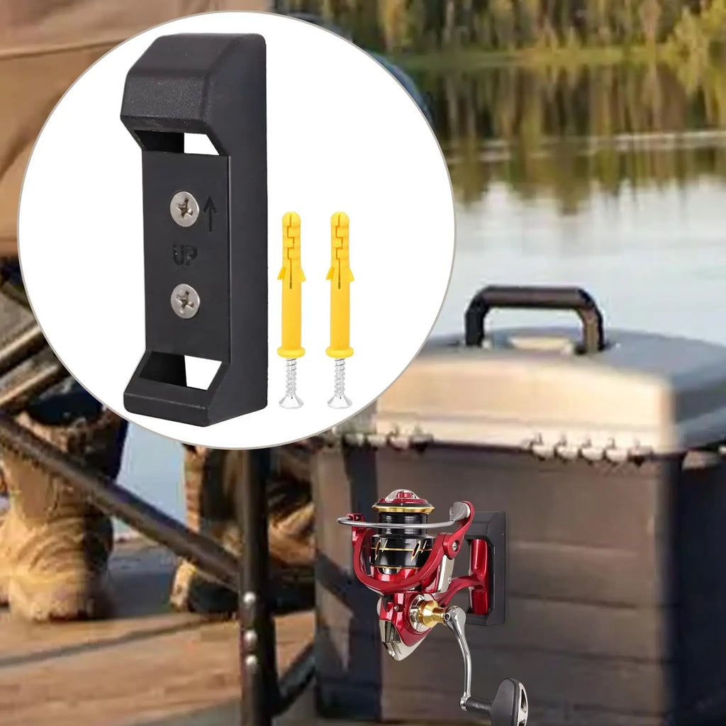 Fishing Reel Wall Mount Storage Rack & Display Organizer Fishing Reel Rack Babs
