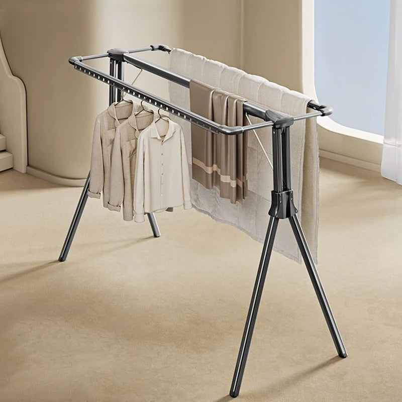 Large Folding Drying Rack – Space Aluminum Clothes Hanger Folding Drying Rack Babs