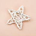 Rattan Star Frame Décor 2/4 Pcs – Christmas, Halloween & Party Holiday Star Decoration Babs 9CM 2 pc