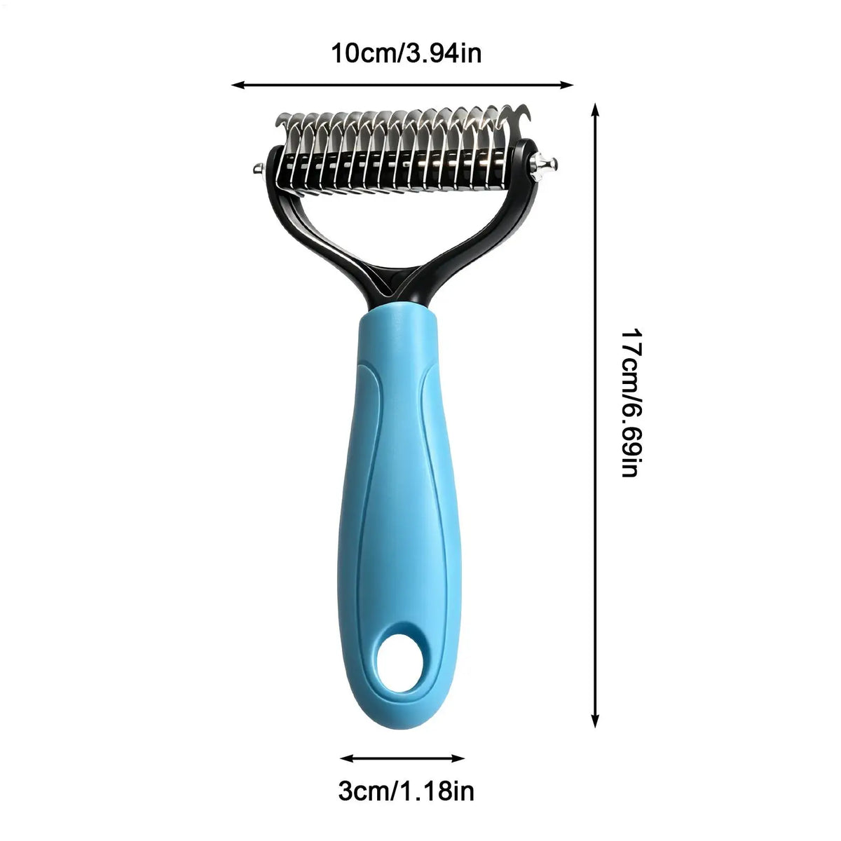 Professional Pet Undercoat Rake – Cat & Dog Grooming Comb Pet Grooming Rake Babs