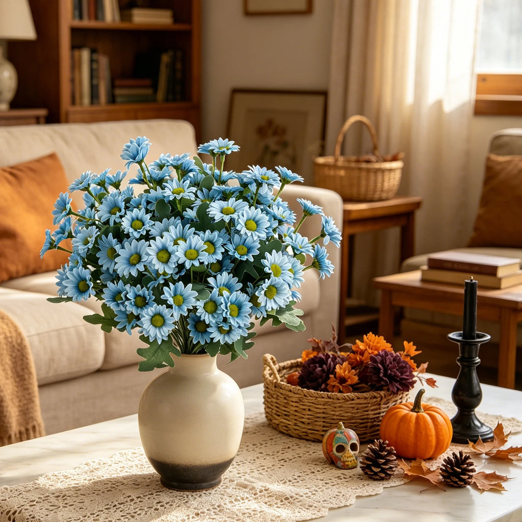 Silk Daisy Artificial Flowers Bouquet – Wedding & Home Decor Artificial Flower Bouquet Babs