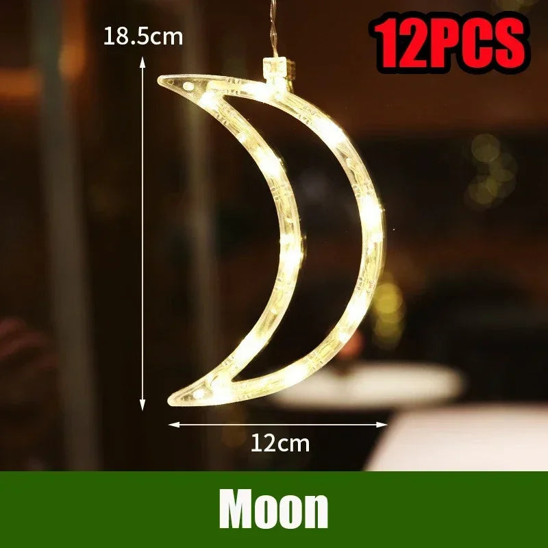 LED Christmas String Lights – Santa Claus Window Suction Cup