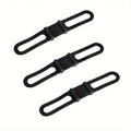 Bike Silicone Strap Light Holder for Handlebar Mount Bike Light Mount Strap Babs Black