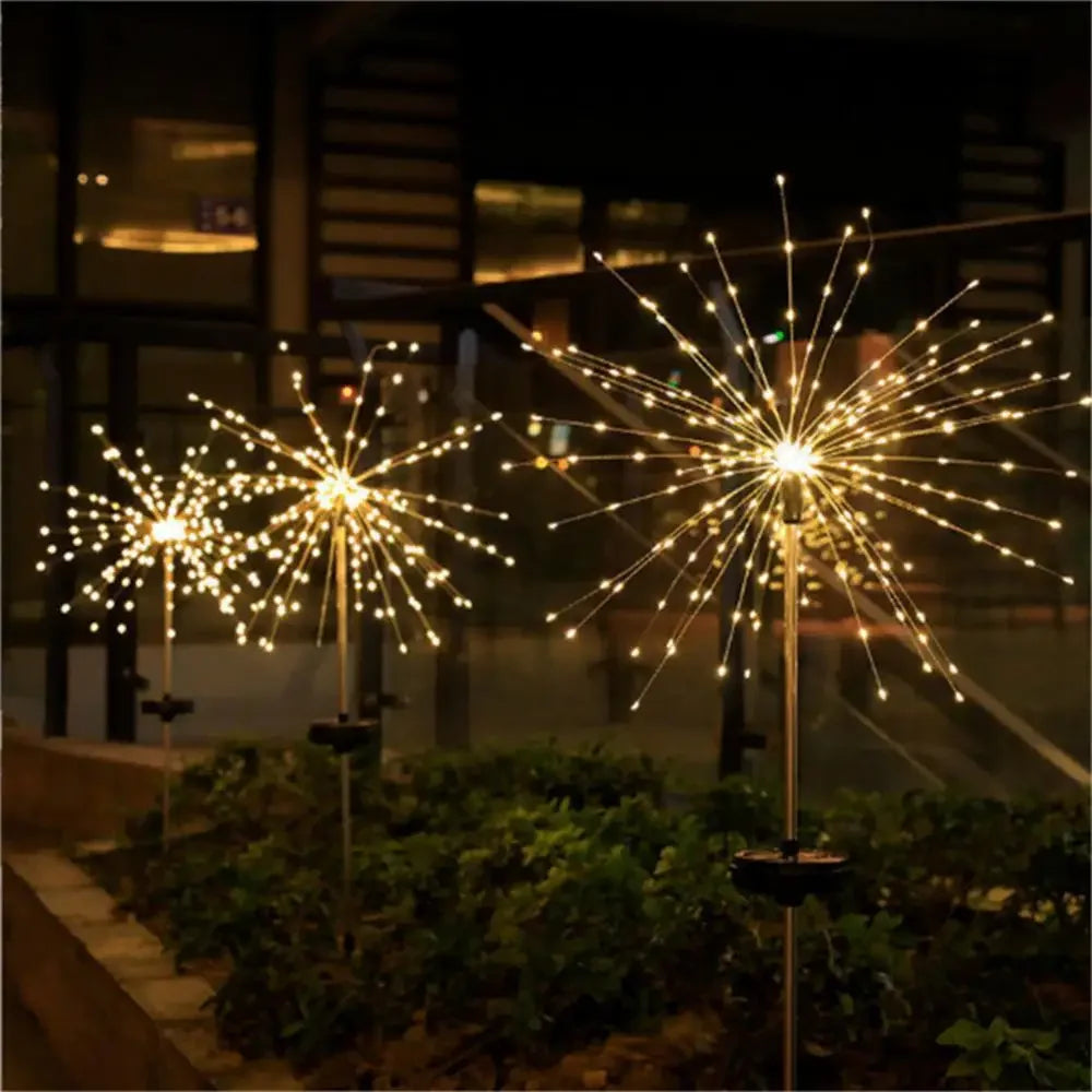 Solar Firework Fairy Lights – 60 LED Waterproof Garden Decor Solar Garden Lights Babs