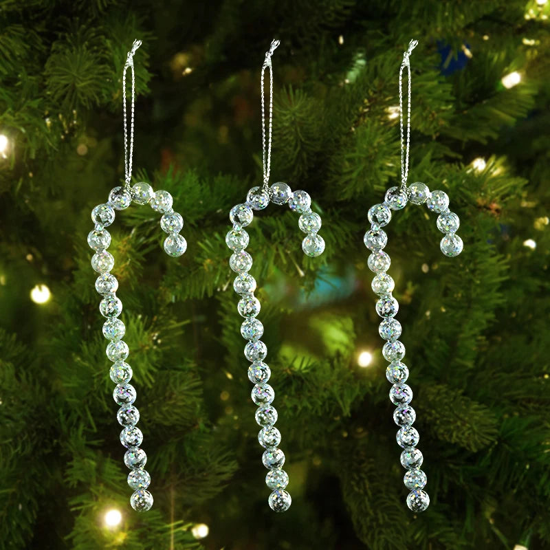 Acrylic Snowflake Christmas Ornaments – Transparent Pendants Christmas Tree Ornaments Babs A