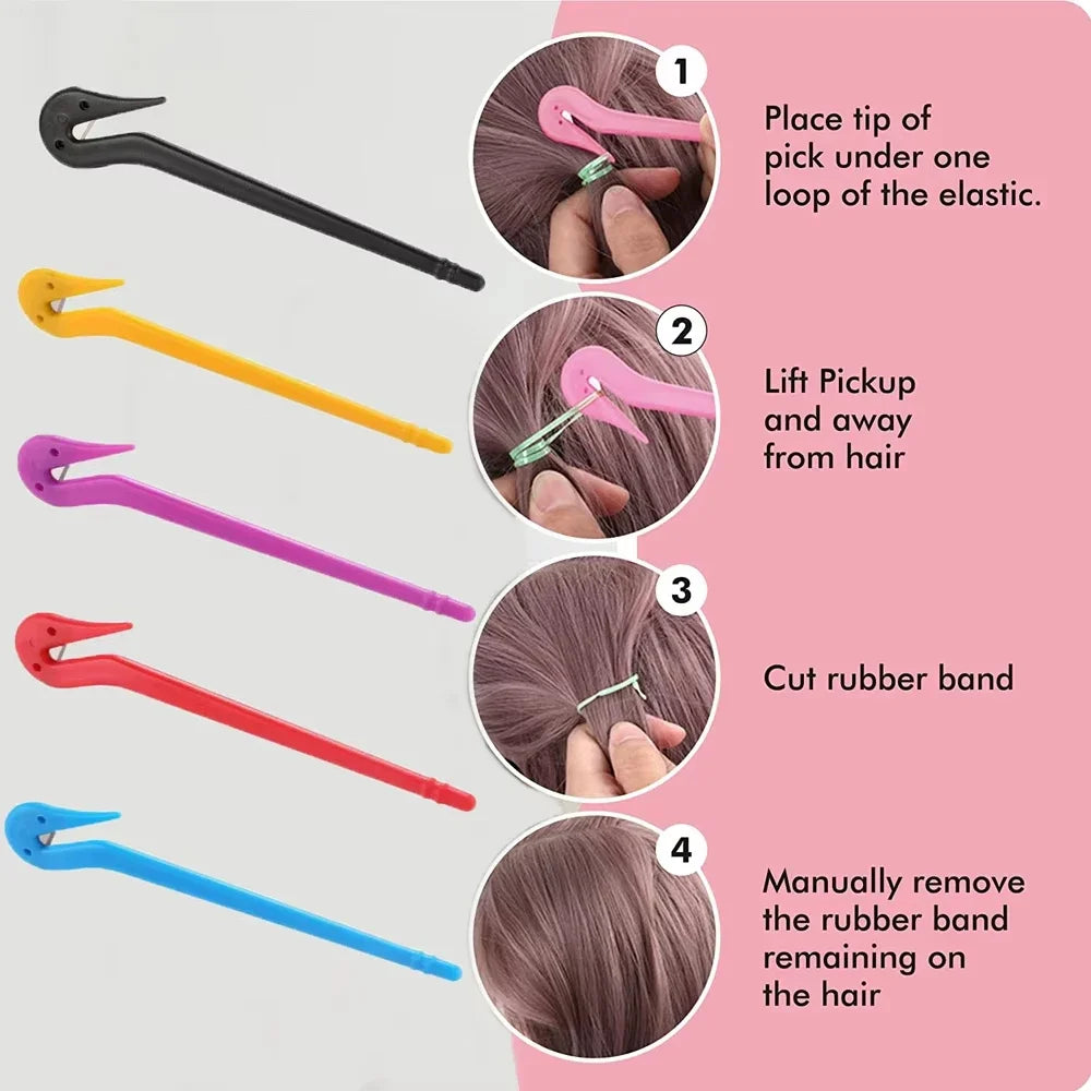 5-Pack Hair Elastic Band Cutter – Safe Ponytail Remover Tool Hair Elastic Cutter Babs random color5pcs
