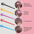 5-Pack Hair Elastic Band Cutter – Safe Ponytail Remover Tool Hair Elastic Cutter Babs random color5pcs