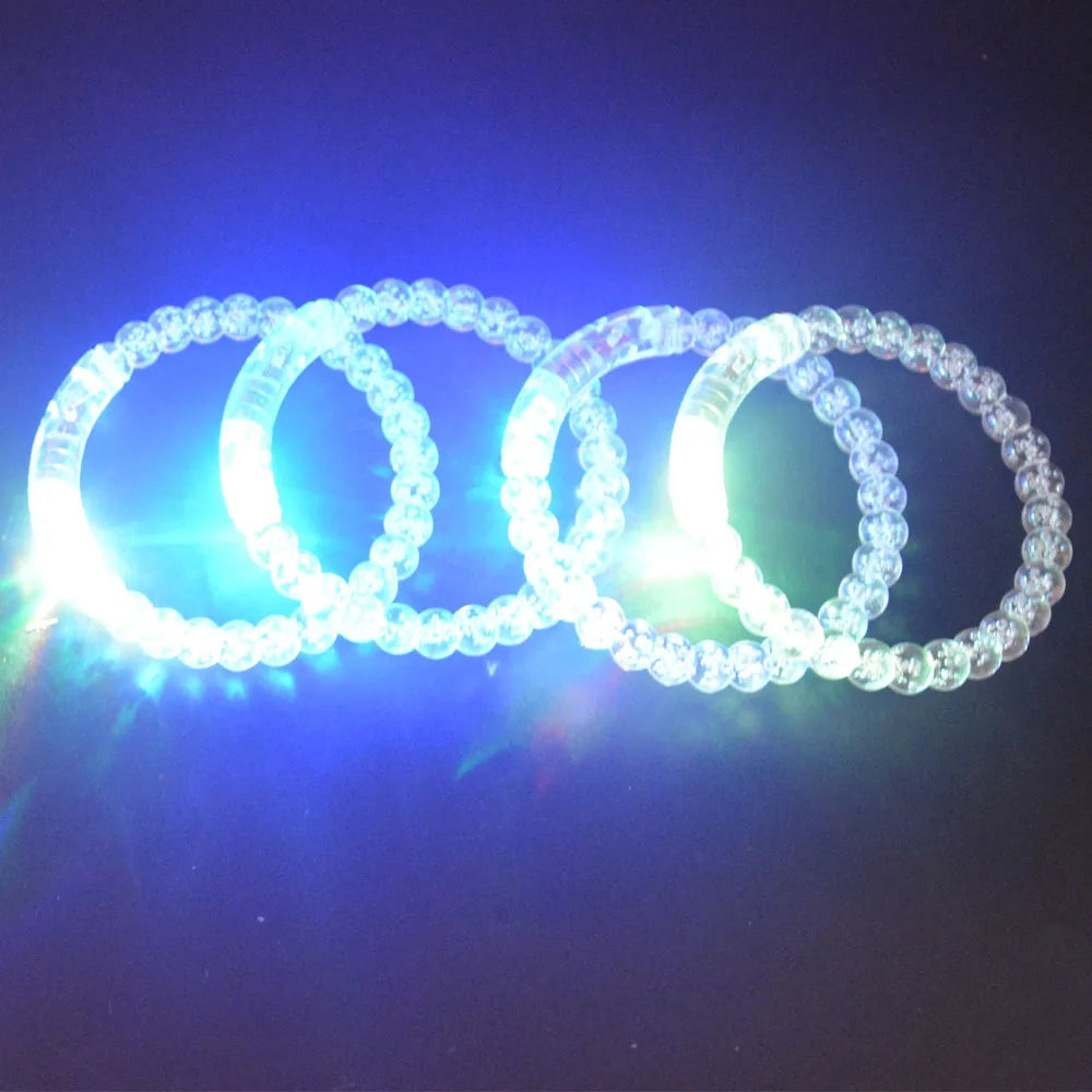 LED Glow Party Set – Bracelets, Finger Lights, Hair Strings & Wreath LED Party Glow Set Babs