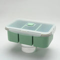 Food Grade Silicone Bento Box | Microwave-Safe Divided Lunch Box Silicone Bento Box Babs 3 Gird