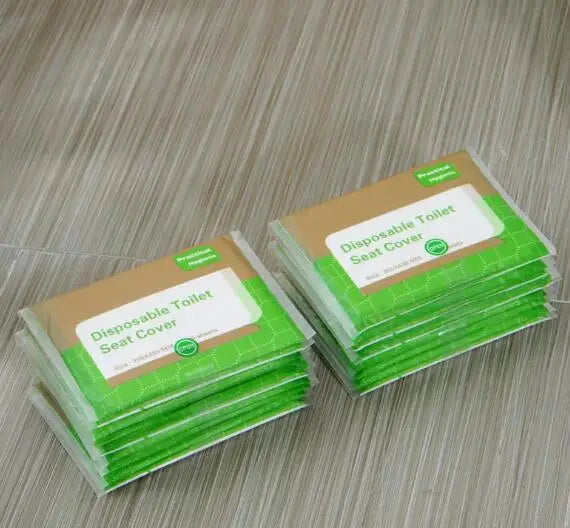 50pcs Disposable Toilet Seat Covers – Travel, Camping & Hotel Disposable Toilet Cover Babs 5 packs