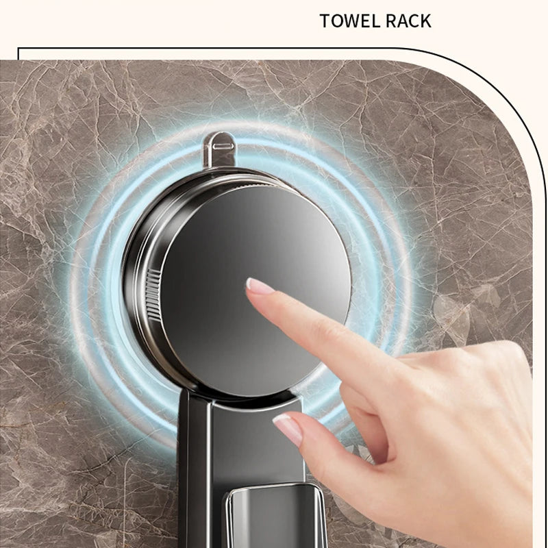 Suction Cup Toothbrush & Mouthwash Holder – No-Drill Wall Mount Bathroom Storage Rack Babs