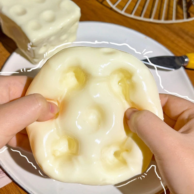 Squishy Cheese Fidget Squeeze Ball – Slow Rebound Toy Fidget Squeeze Toy Babs