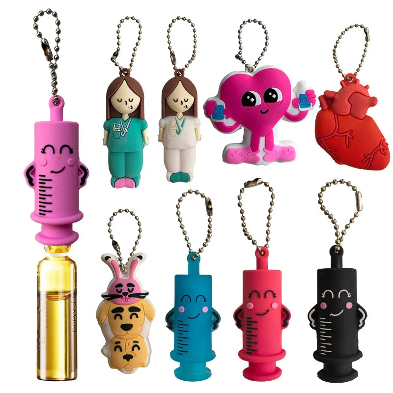 Syringe Keychain Ampoule Opener – Safe Glass Vial Cutter Ampoule Opener Keychain Babs