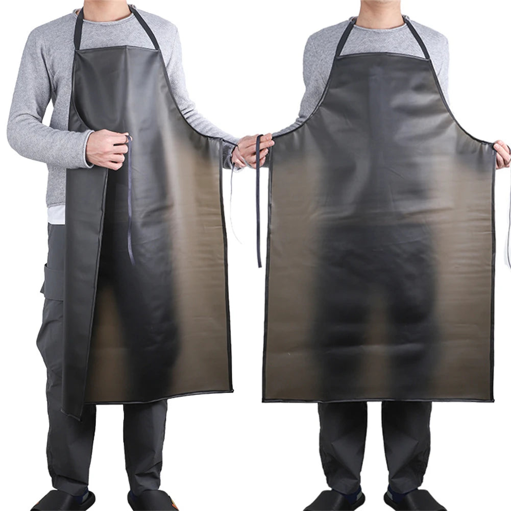 Waterproof Black PVC Apron – Oil-Resistant Kitchen & Work Waterproof PVC Apron Babs
