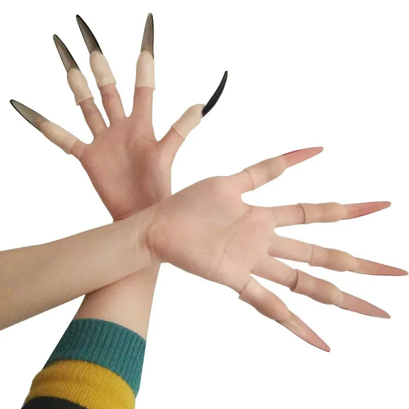 Halloween Witch Zombie Fake Nail Claws – Cosplay DIY Costume Halloween Nail Claws Babs