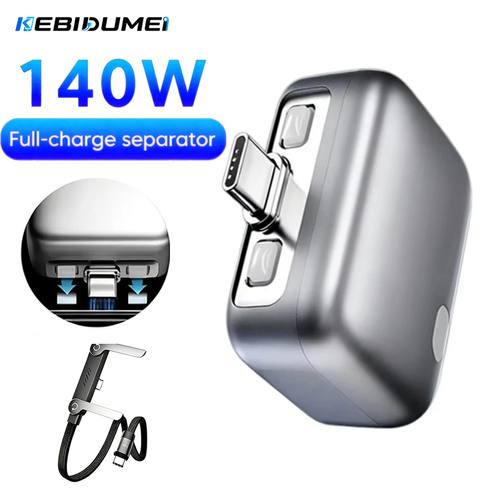140W Auto Power-Off USB-C Charging Adapter | Smart Full-Charge Separator USB-C Charging Adapter Babs