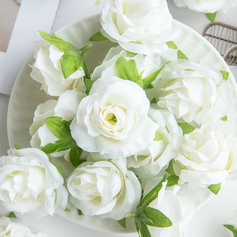 15/30PCS Silk Artificial Rose Heads – Wedding & Party Decor Artificial Flower Heads Babs COLOR 3 15 pieces